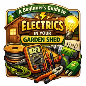 A beginner's guide to electrics in garden sheds. Various electric tools and equipment