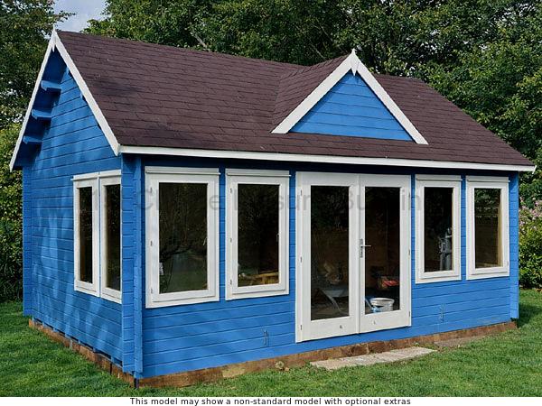 Crowthorne Clockhouse Cabin 1 Trentan Crowthorne Clockhouse Painted Log Cabin – 1st Choice Leisure Buildings