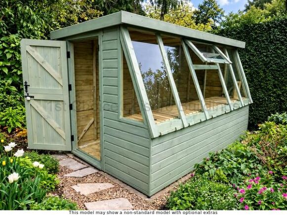 Platinum Alton Shed 1 Platinum Alton Pent Potting Shed – 1st Choice Leisure Buildings