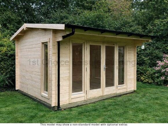 Chilworth Apex Cabin 1 Trentan Chilworth Gable Apex Log Cabin – 1st Choice Leisure Buildings