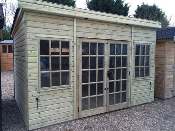 Platinum Winchester Pent Georgian garden studio