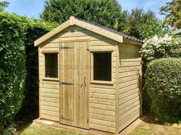 Swanwick Reverse Apex 1 Sapphire 8ft x 8ft Swanwick Transverse Apex shown with optional Onduvilla tiles SSSTA3