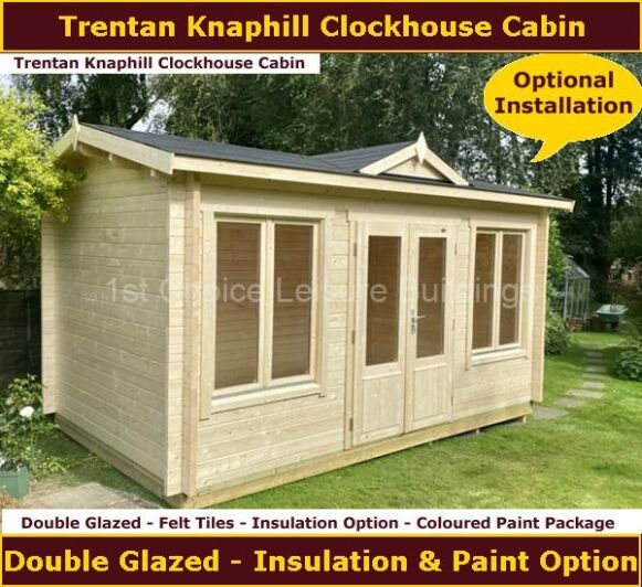 Trentan Knaphill Clockhouse Log Cabin 1.