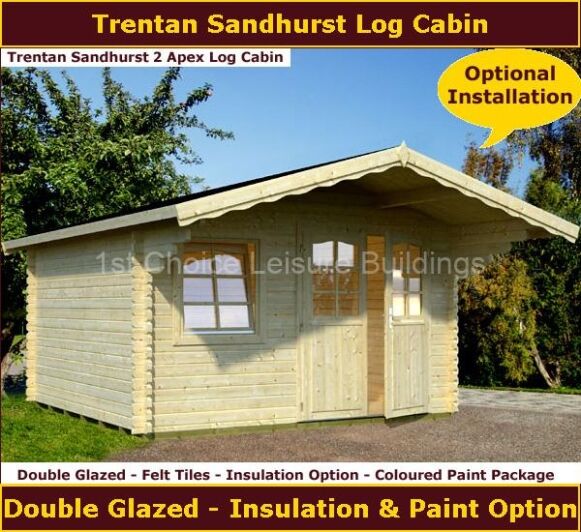 Trentan Sandhurst 2 Apex Log Cabin 1.