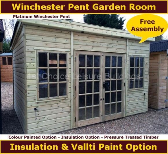 Platinum Winchester Pent Summerhouse 1.