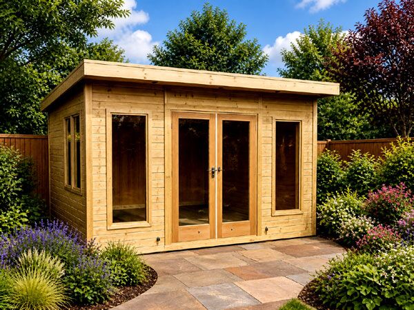 A modern garden room. Perfect in Southampton for a garden office or relaxation space.