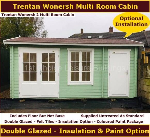 Trentan Wonersh 2 Multi Room Log Cabin 1.
