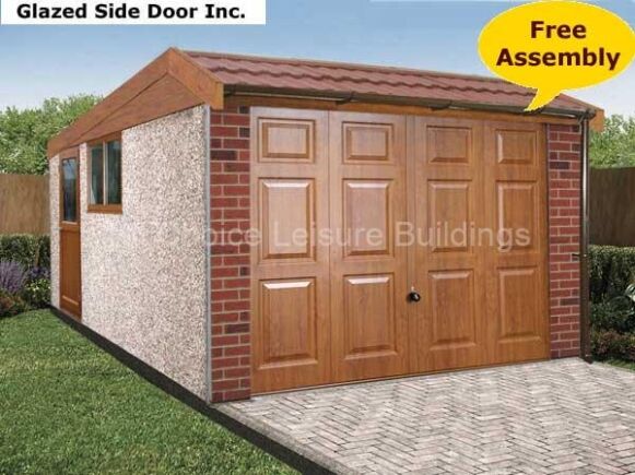 Deco Deluxe Mansard Pent 1 Lidget Pent Mansard Deco Garage With Free Installation.