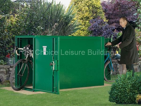 'Denbydale' Double Bike Shed 1 Image of SafeStore Denbydale Pent Storage Shed