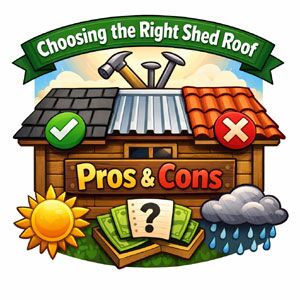 Garden building roof options and factors to consider