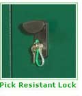 'Forestdale' Metal Sheds 3 SafeStore Security Lock - Secure Steel Storage - 1st Choice Leisure Buildings