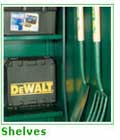 'Forestdale' Metal Sheds 2 SafeStore Steel Shelves - Secure Steel Storage - 1st Choice Leisure Buildings