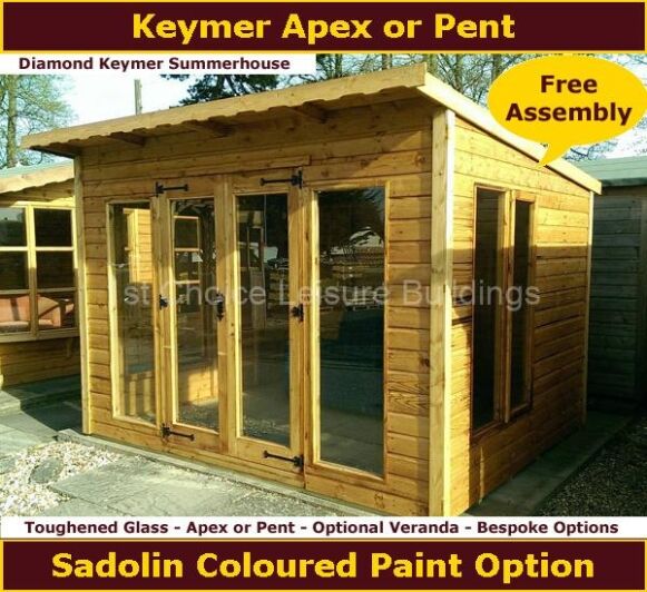 Diamond Keymer Apex Pent Summerhouse 1.