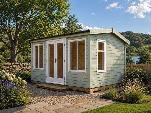 A modern garden room. Perfect in Crawley for a garden office or relaxation space.