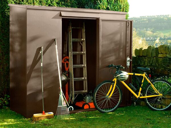 SafeStore 'Tarrickdale' Shed 1 Safestore Talladale Secure Steel Pent Shed.