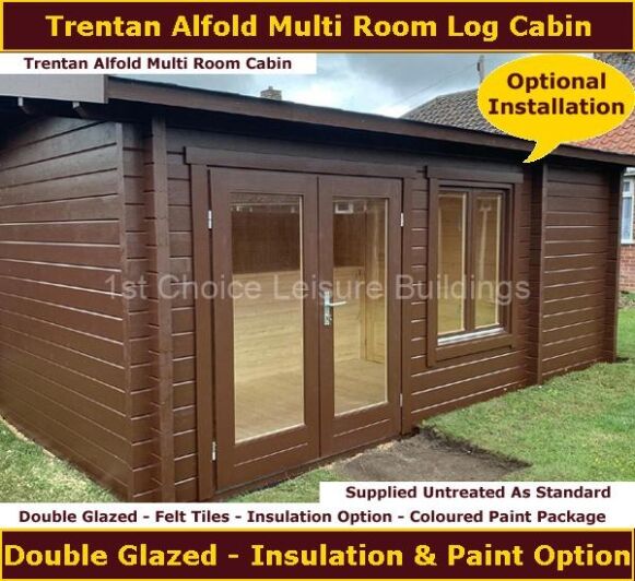 Trentan Alfold Multi Room Log Cabin 1.