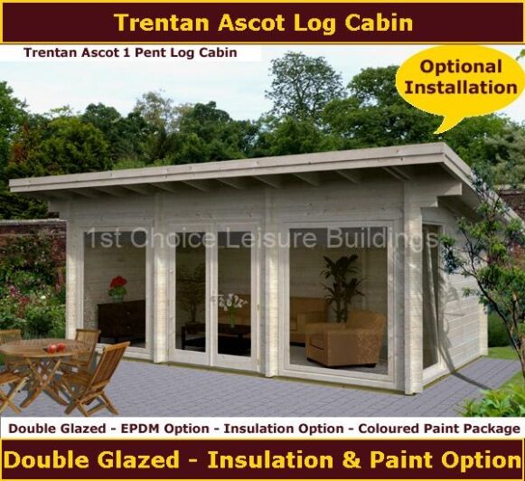 Trentan Ascot 1 Pent Log Cabin 1.