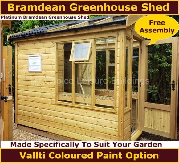 Platinum Bramdean Greenhouse Shed 1.