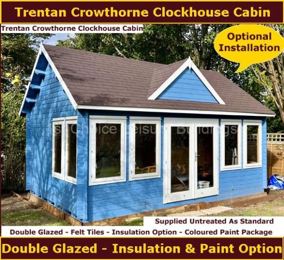 Trentan Crowthorne Clockhouse Log Cabin 1.