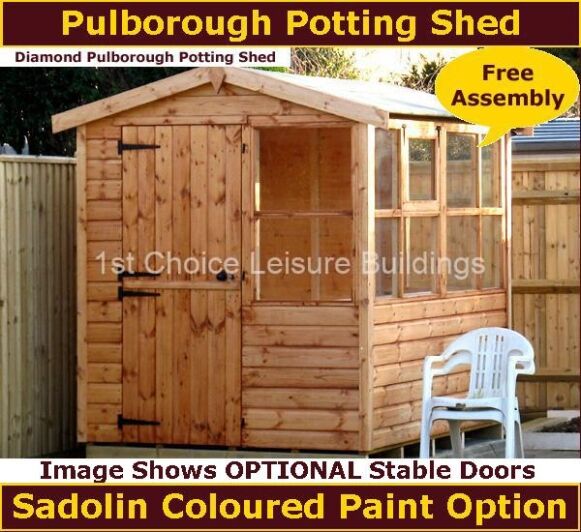 Diamond Pulborough 8x6 Potting Shed.