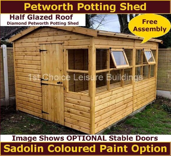 Diamond Petworth 12x8 Potting Shed.