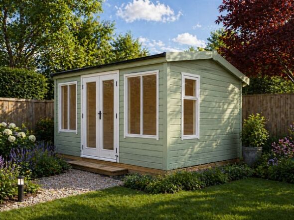 A modern garden room. Perfect in Woking for a garden office or relaxation space.