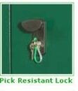 SafeStore 'Glendale' Metal Shed 3 SafeStore Security Lock - Secure Steel Storage - 1st Choice Leisure Buildings