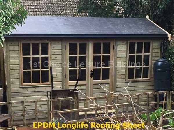 Shows image of EPDM roofing sheet
