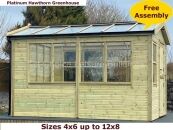 Platinum Hawthorn Greenhouse 3 Platinum Hawthorn 12x8 Wooden Greenhouse 290.