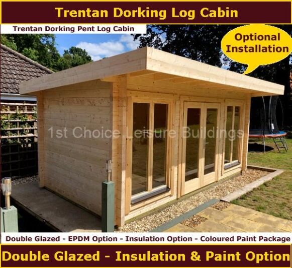 Trentan Dorking Pent Log Cabin 1.