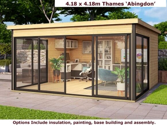 Image of Thames Abingdon 4.18m X 4.18m Log Cabin