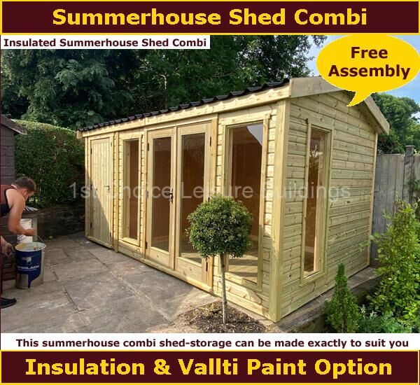 Shows image of summerhouse shed office