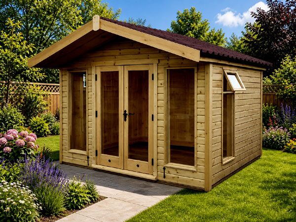 A modern summer building. Perfect in Basingstoke for a summer room or relaxation space.