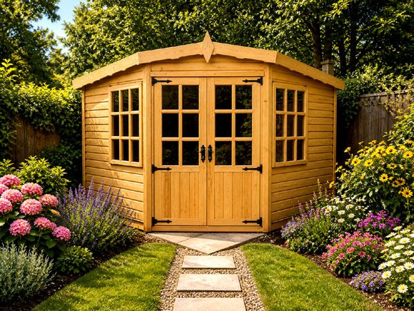 A modern summer building. Perfect in Epsom for a summer room or relaxation space.
