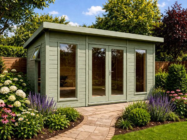 A modern summer building. Perfect in Reading for a summer room or relaxation space.