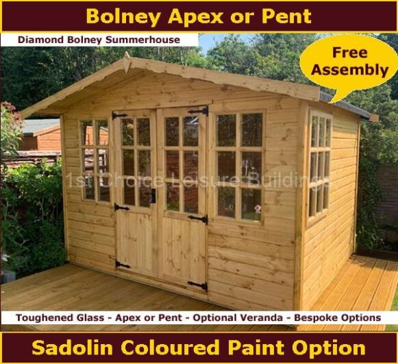 Diamond Bolney Apex Pent Summerhouse 1.