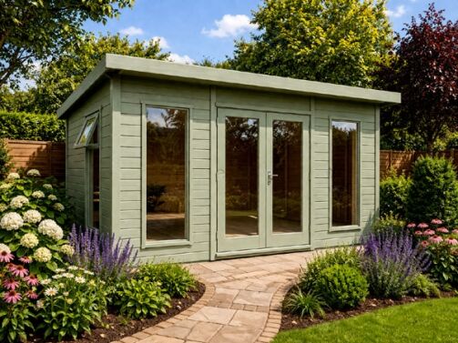 A modern summer building. Perfect in Reading for a summer room or relaxation space.